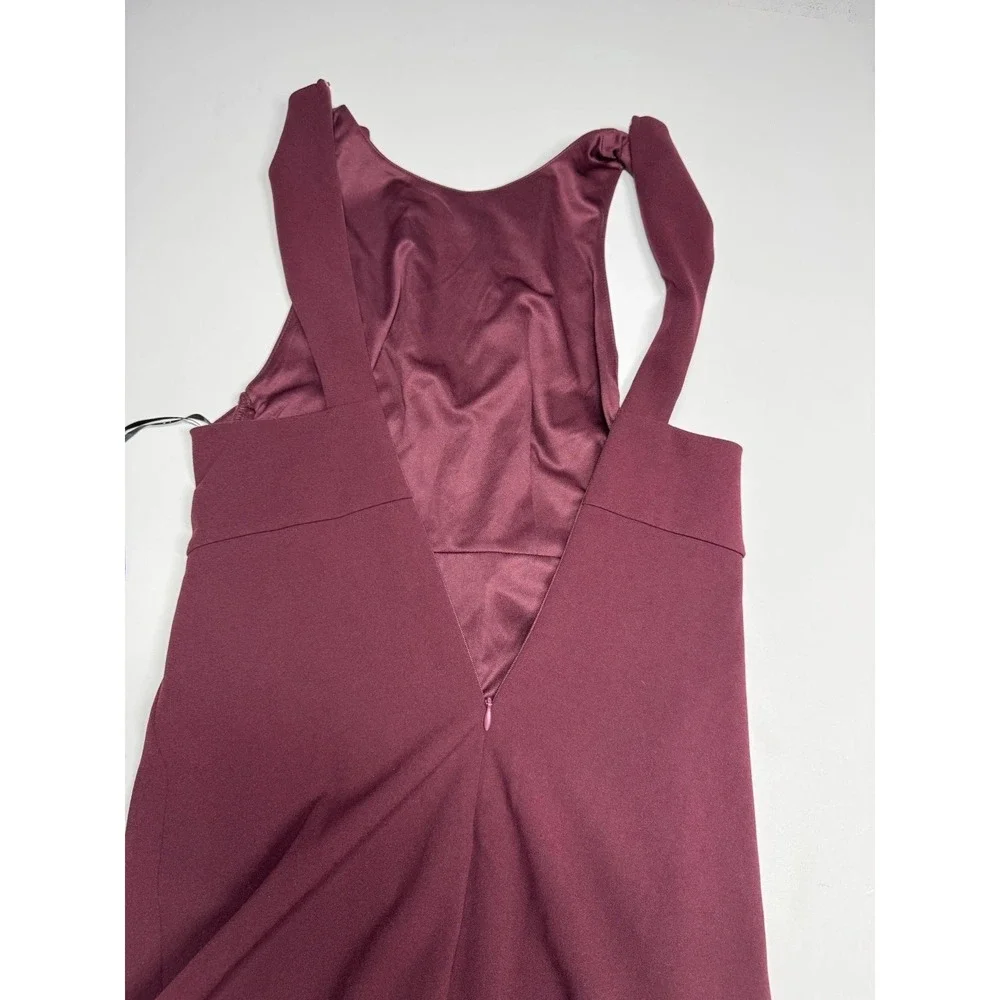 Lulu's Bodycon Fitted‎ Sleeveless Short Tank Dress Burgundy Size S Ruched NWT